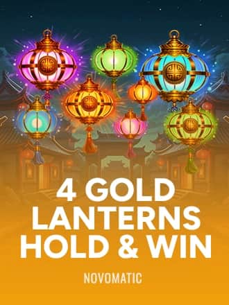 4 Gold Lanterns Hold & Win